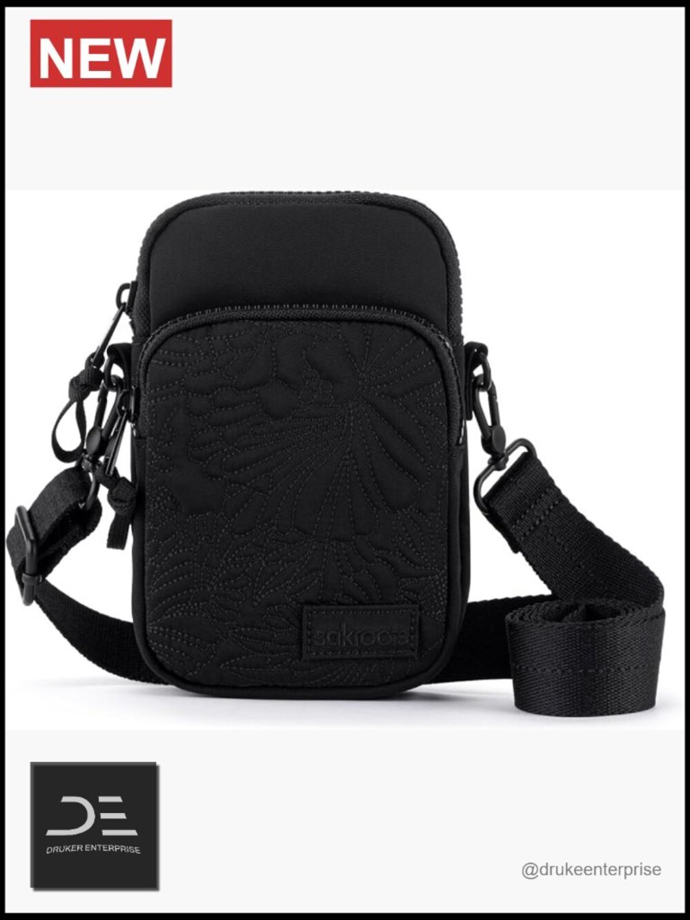 Compact Eco-Conscious Crossbody Phone Bag & Wallet with Adjustable Strap